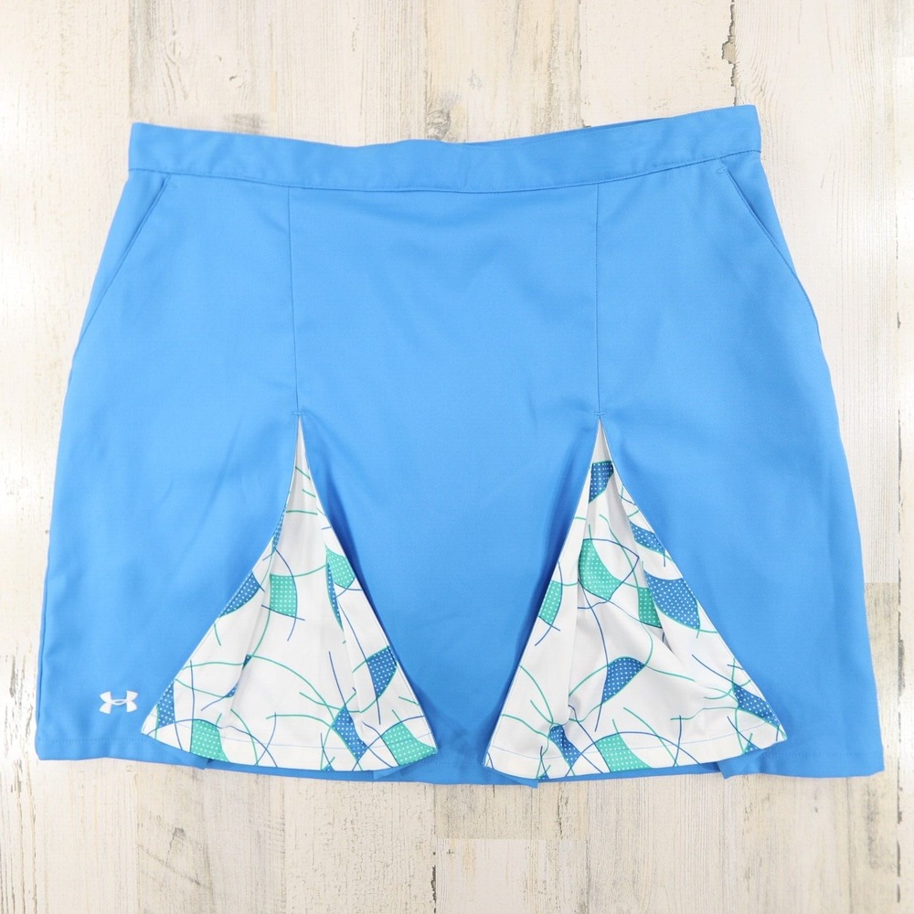 Under Armour Skort Womens 10 Blue Performance Golf Tennis Pickleball